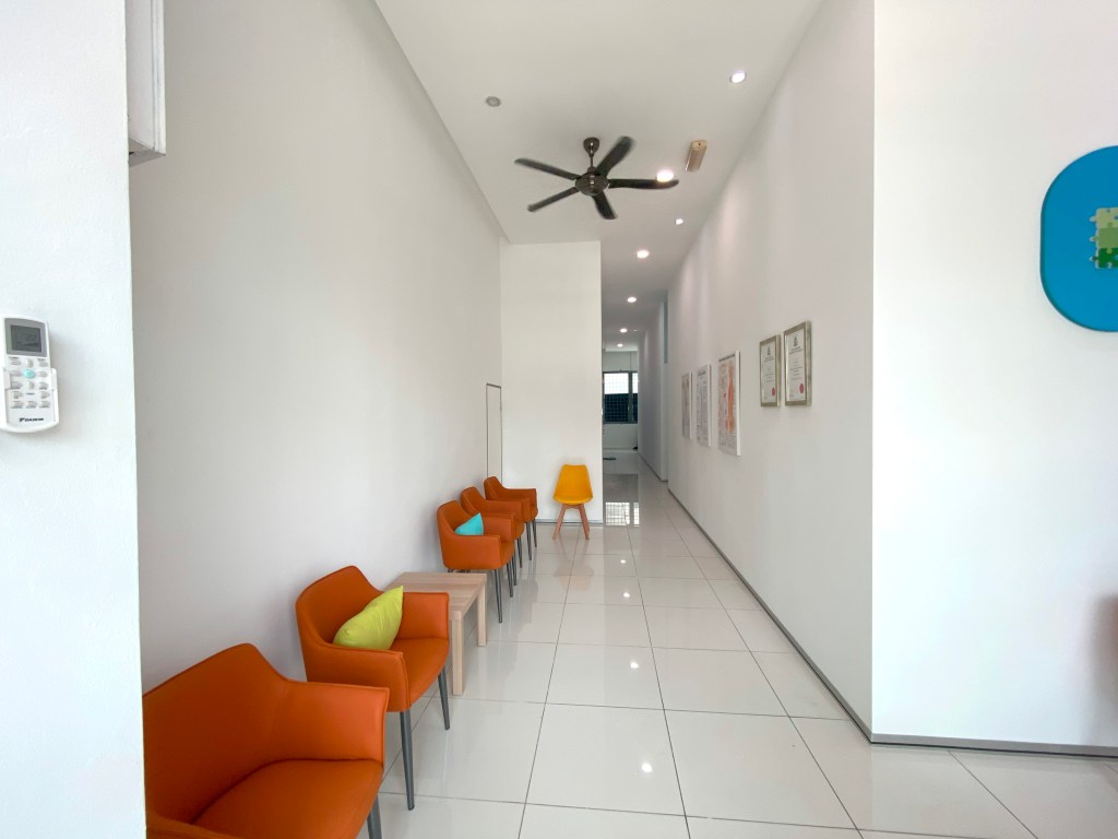 Photograph of the clinic wait area.